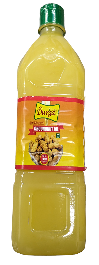 SRI DURGA COLD PRESSED (MARACHEKKU) OIL 1LTR - GROUNDNUT (PEANUT)