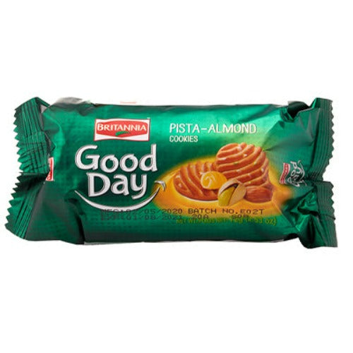 BRITANNIA GOOD DAY COOKIES 72G (3 FOR £1.20) - PISTA BADAM