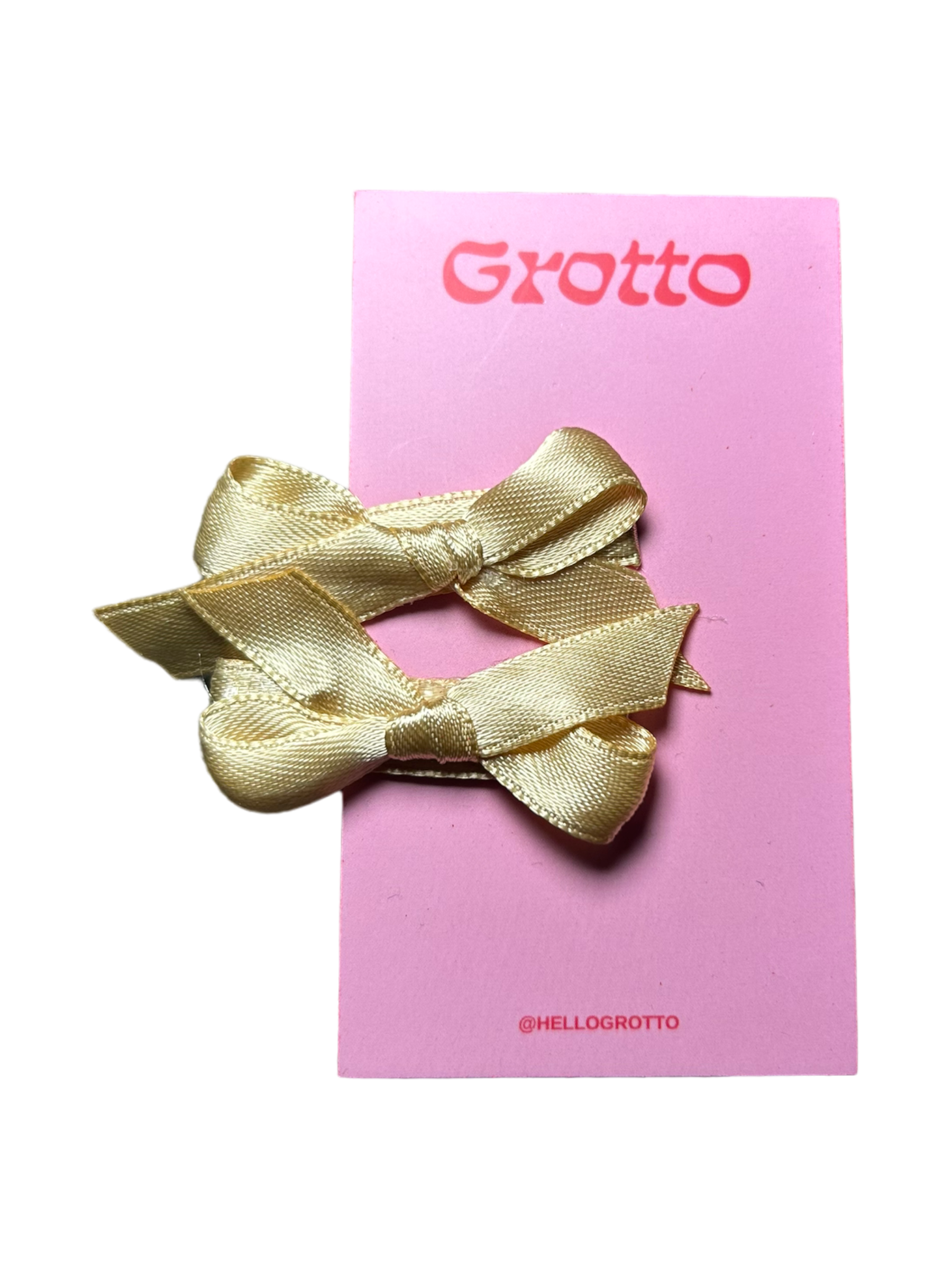 Bow Clips | Yellow Gold