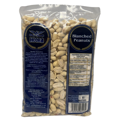 HEERA BLANCHED PEANUTS 375G