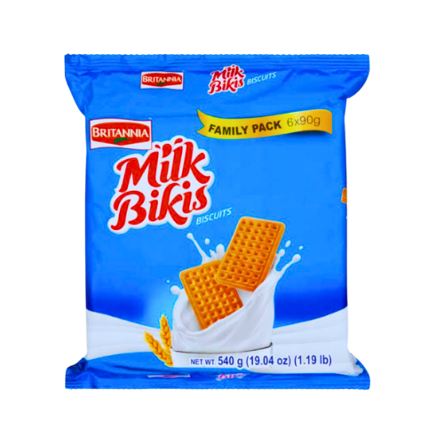 BRITANNIA MILK BIKIS BISCUITS - FAMILY PACK (6*90G)