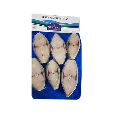 Buy Neptune Frozen Black Pomfret Steaks Online from Lakshmi Stores, UK