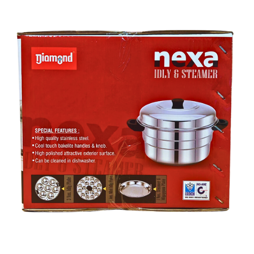 DIAMOND IDLY POT NX RANGE (WITH STEAMER - MINI IDLY PLATE) - 21 PITS