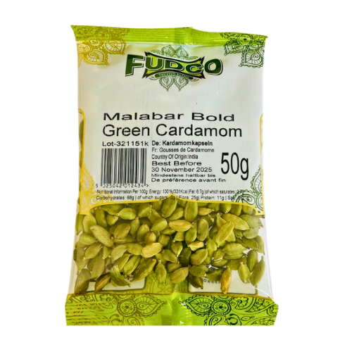 FUDCO MALABAR BOLD GREEN CARDAMOM 50G