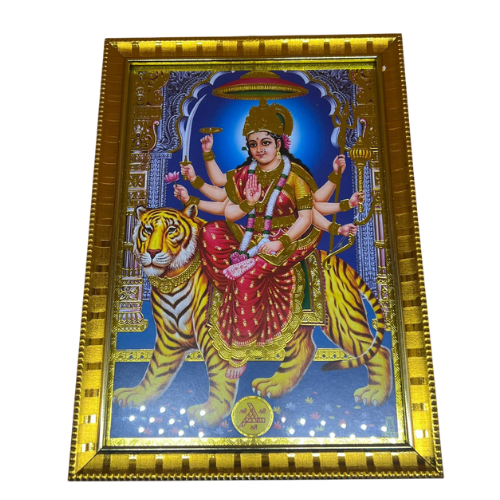 HINDU GOD PHOTO A4 SIZE with FRAME - DURGAI AMMAN