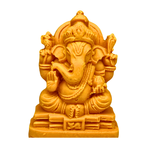 WOODEN HINDU GOD VINAYAGAR (LORD GANESH) IDOL 2INCH