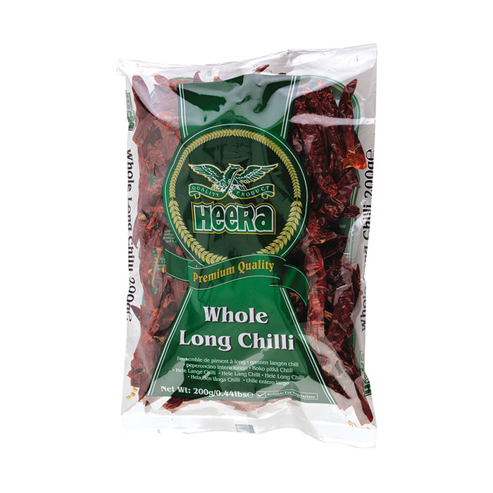 HEERA EXTRA HOT WHOLE LONG CHILLI 200G