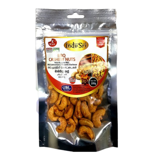 INDU SRI BBQ CASHEW NUTS 100G