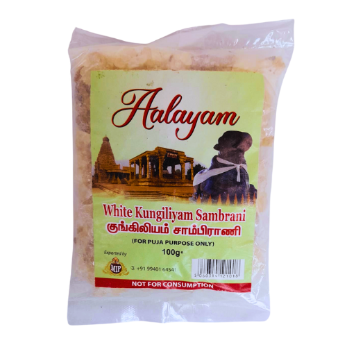 AALAYAM WHITE KUNGILIYAM SAMBRANI 100G