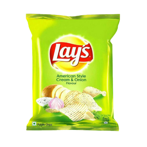 LAYS AMERICAN STYLE CREAM AND ONION 50G