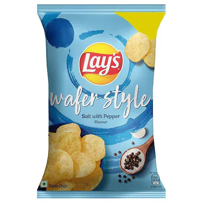 LAYS WAFER STYLE PEPPER & SALT 50G