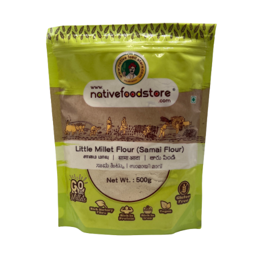 NATIVE FOOD STORE MILLET FLOUR 500G - LITTLE MILLET (SAMAI)