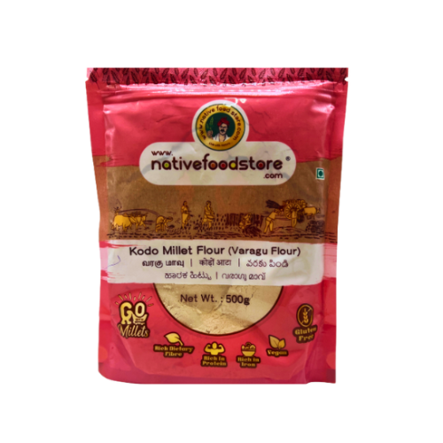 NATIVE FOOD STORE MILLET FLOUR 500G - KODO MILLET (VARAGU)