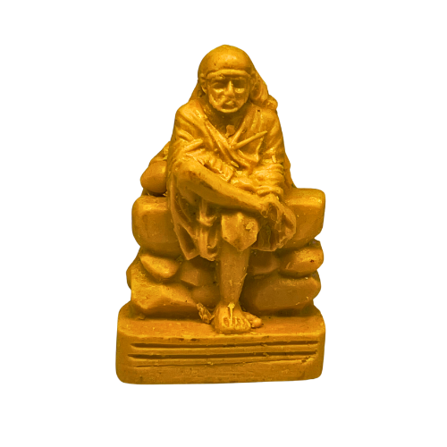 WOODEN SAI BABA GOD IDOL 2INCH