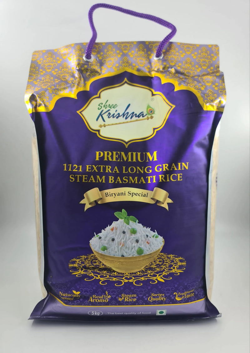 SHREE KRISHNA PREMIUM 1121 EXTRA LONG GRAIN BASMATI RICE 5KG