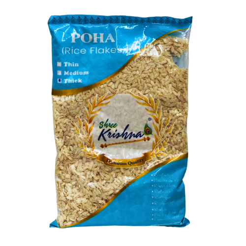 SHREE KRISHNA POWA (WHITE RICE FLAKES) THICK 800G