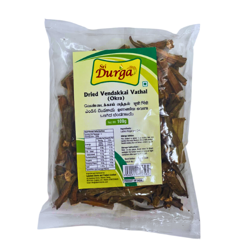 SRI DURGA DRIED VATHAL 100G - VENDAIKAI (OKRA)