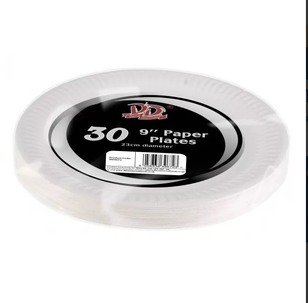 PAPER PLATES 9INCHES - 30PCS