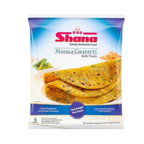 SHANA FROZEN MASALA CHAPATTI (METHI THEPLA) 300G