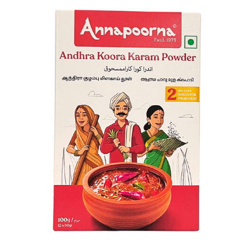 ANNAPOORNA ANDHRA KOORA KARAM POWDER 100G