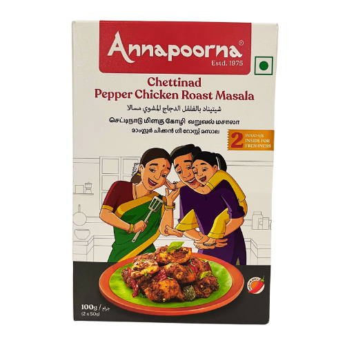 ANNAPOORNA CHETTINAD PEPPER CHICKEN MASALA 100G