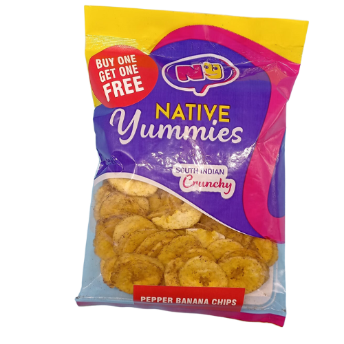 Buy Native Yummies Pepper Banana Chips Online from Lakshmi Stores, UK