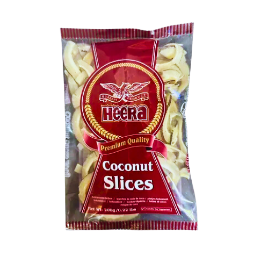 HEERA COCONUT SLICES ( WITH SKIN) 200G