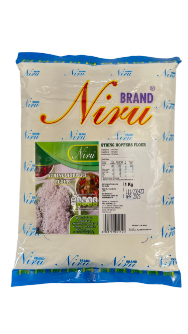 NIRU STRING HOPPER FLOUR ( IDIYAPPAM ) 1KG - WHITE