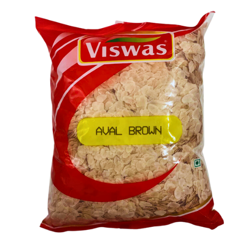 VISWAS RICE FLAKES  BROWN 400G