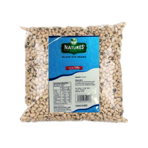 NATURES BLACK EYE BEANS (KARAMANI) 500G