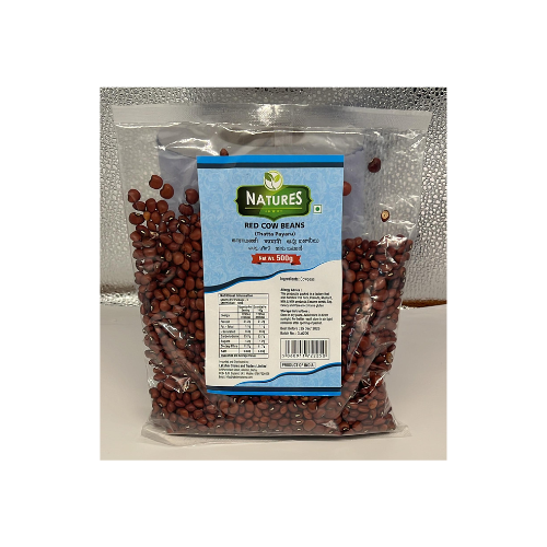 NATURES RED COW BEANS (THATTA PAYARU) 500G