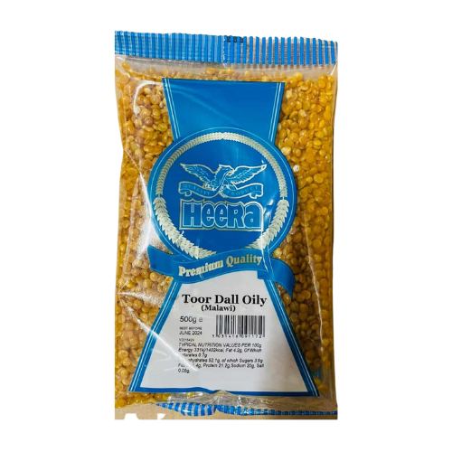 HEERA TOOR DAL OILY MALAWI 500G