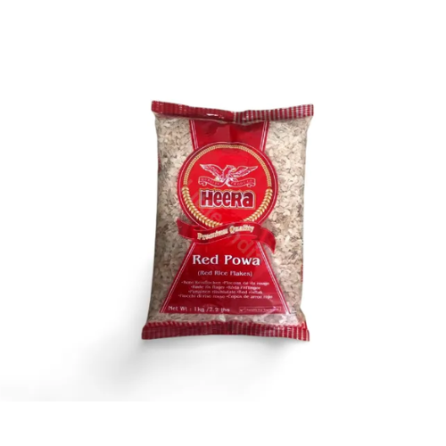 HEERA RED POWA (RED RICE FLAKES) 1KG - MEDIUM