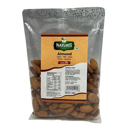 NATURES ALMOND (BADAM) 100G