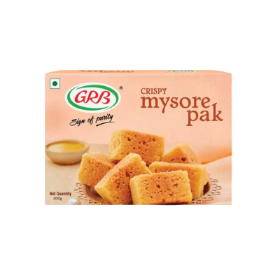 Buy GRB CRISPY MYSORE PAK 200G Online, Lakshmi Stores from UK