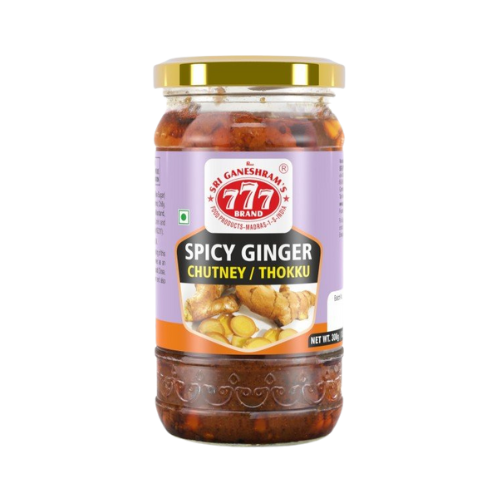 777 SPICY GINGER CHUTNEY / THOKKU 300G