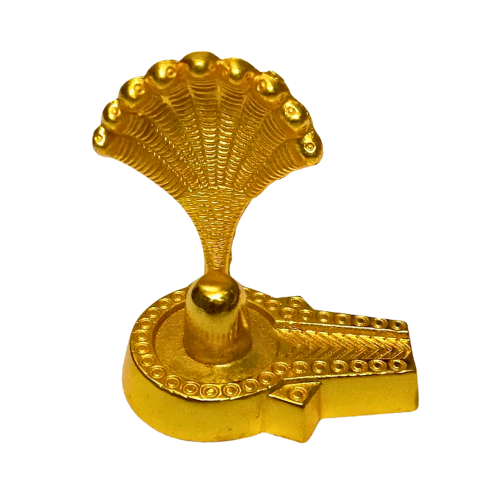 BRASS SIVALINGAM WITH NAAGAM