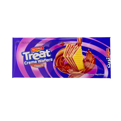 BRITANNIA TREAT WAFERS BISCUITS 150G - CHOCOLATE