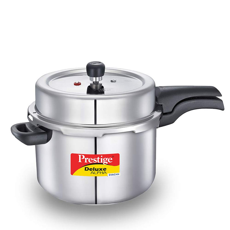 BUY PRESTIGE DELUXE ALPHA SVACHH STAINLESS STEEL PRESSURE COOKER online from LAKSHMI STORES, UK