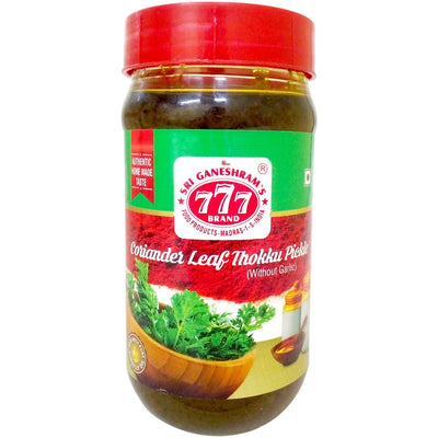 Buy 777 CORIANDER LEAF CHUTNEY (THOKKU) Online in UK