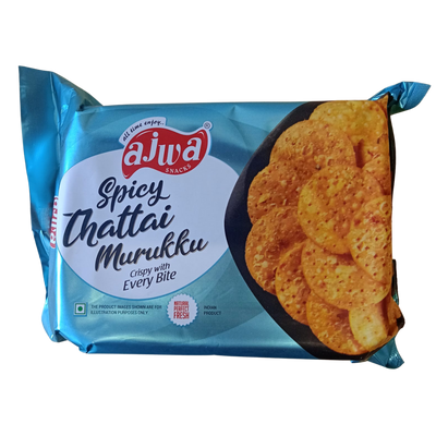 AJWA  SPICY  THATTAI MURUKKU Online from Lakshmi Stores, UK
 