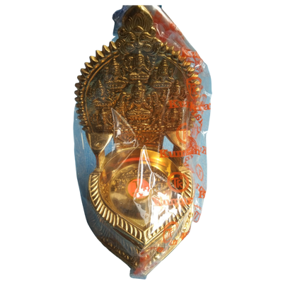 BRASS ASTALAKSHMI VILAKKU - SIZE 5