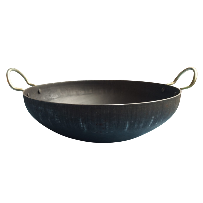 BLACK IRON KADAI 12 INCHES