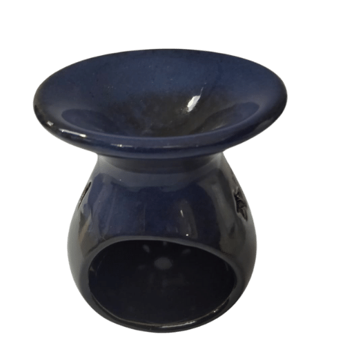 Buy Ceramic Oil Burner for Pooja -dark Brown Online