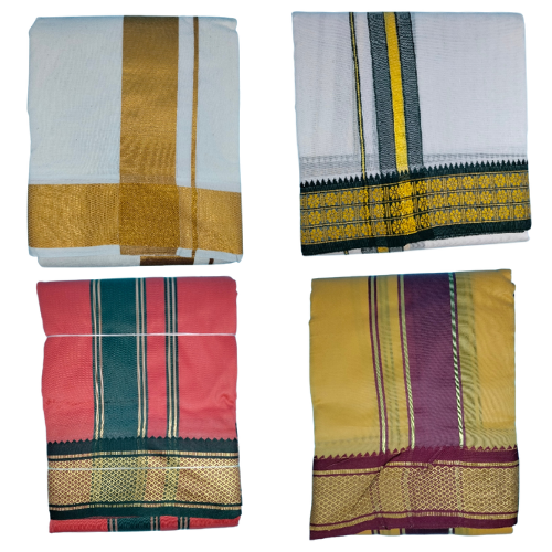 Buy Cotton Dhoti Online, Mundu Online, Veshti Online from Lakshmi Stores