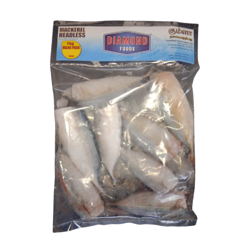 DIAMOND FOODS FROZEN MACKEREL HEADLESS 1KG