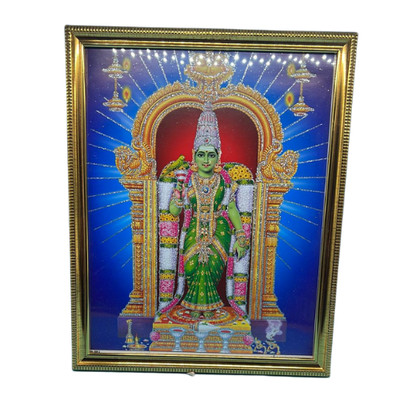 Buy God Photo Madurai Meenakshi Amman A4 Size Frame, Lakshmi Stores