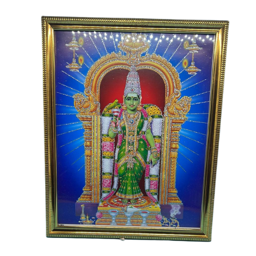 Buy God Photo Madurai Meenakshi Amman A4 Size Frame, Lakshmi Stores