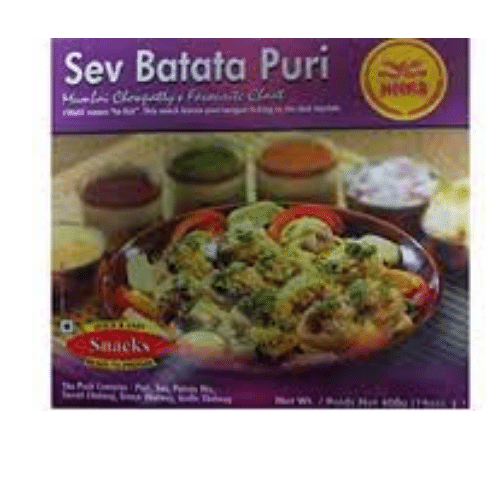 HEERA SEV BATATA PURI MIX WITH CHUTNEY - 400G