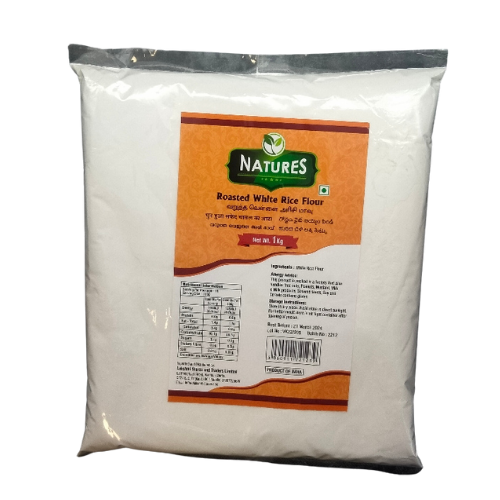 NATURES WHITE RICE FLOUR ROASTED 1KG